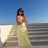 The Tiered Maxi Dress - Butter Yellow