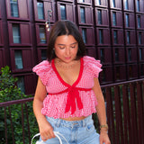 The Red Peplum Top