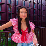 The Red Peplum Top