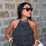 The Dot Halter Top