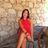Cherry Drape Dress