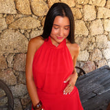 Cherry Drape Dress