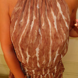 Terracota Drape Dress